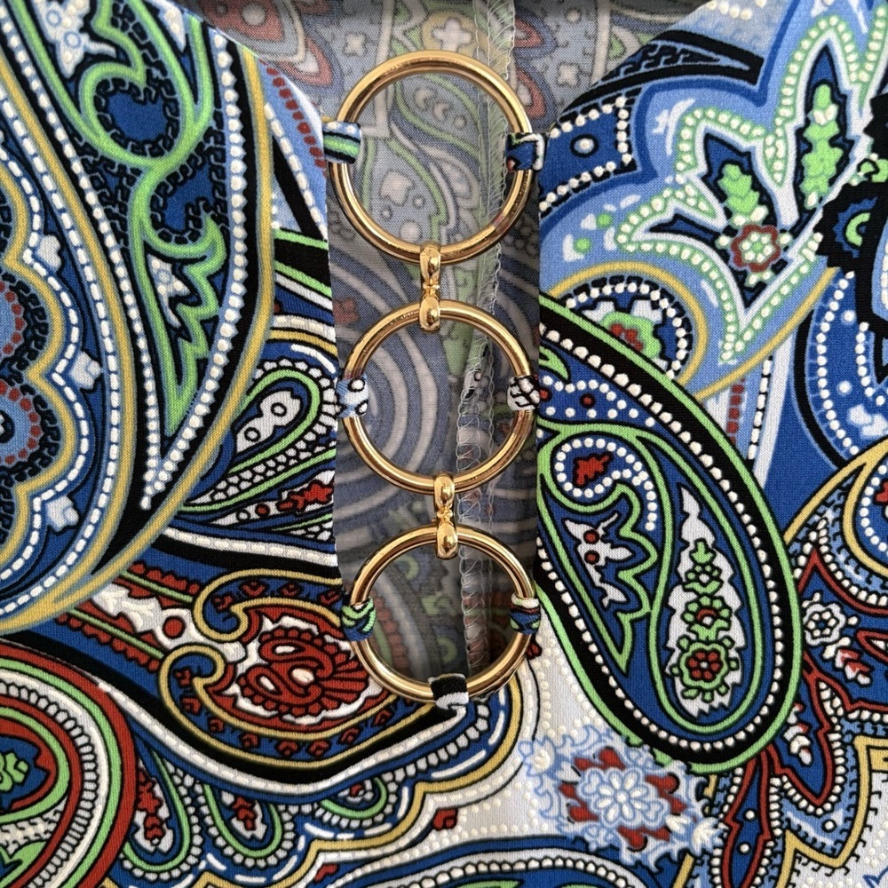 Paisley Print Shift Dress - Multicolor - Picture 5 of 5